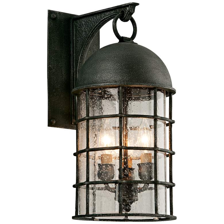 Image 1 Charlemagne 18 inch High Aged Pewter Outdoor Wall Light