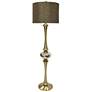 1_Charlemagne 67" High Mercury Glass Sphere Antique Brass Floor Lamp