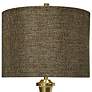 2_Charlemagne 67" High Mercury Glass Sphere Antique Brass Floor Lamp more views