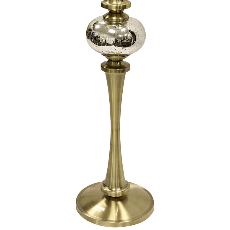 Image 3 Charlemagne  67 inch High Mercury Glass Sphere Antique Brass Floor Lamp more views