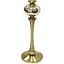 Charlemagne  67" High Mercury Glass Sphere Antique Brass Floor Lamp