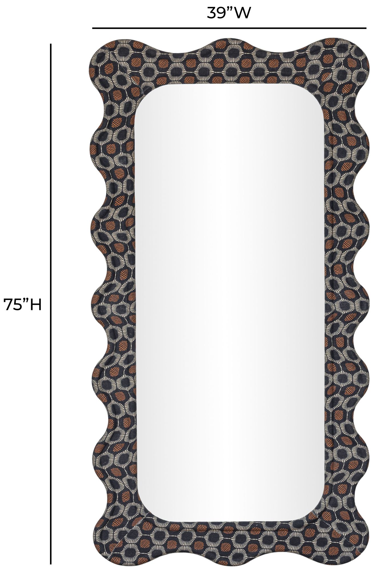 Image 3 Charlene Squiggle Wall Mirror - Biologic Print more views