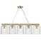 Charles 40 1/2" Wide Aged Brass Kitchen Island Light Pendant