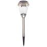 4_Charleston 12" High Pewter Solar LED Path Lights Set of 6 more views