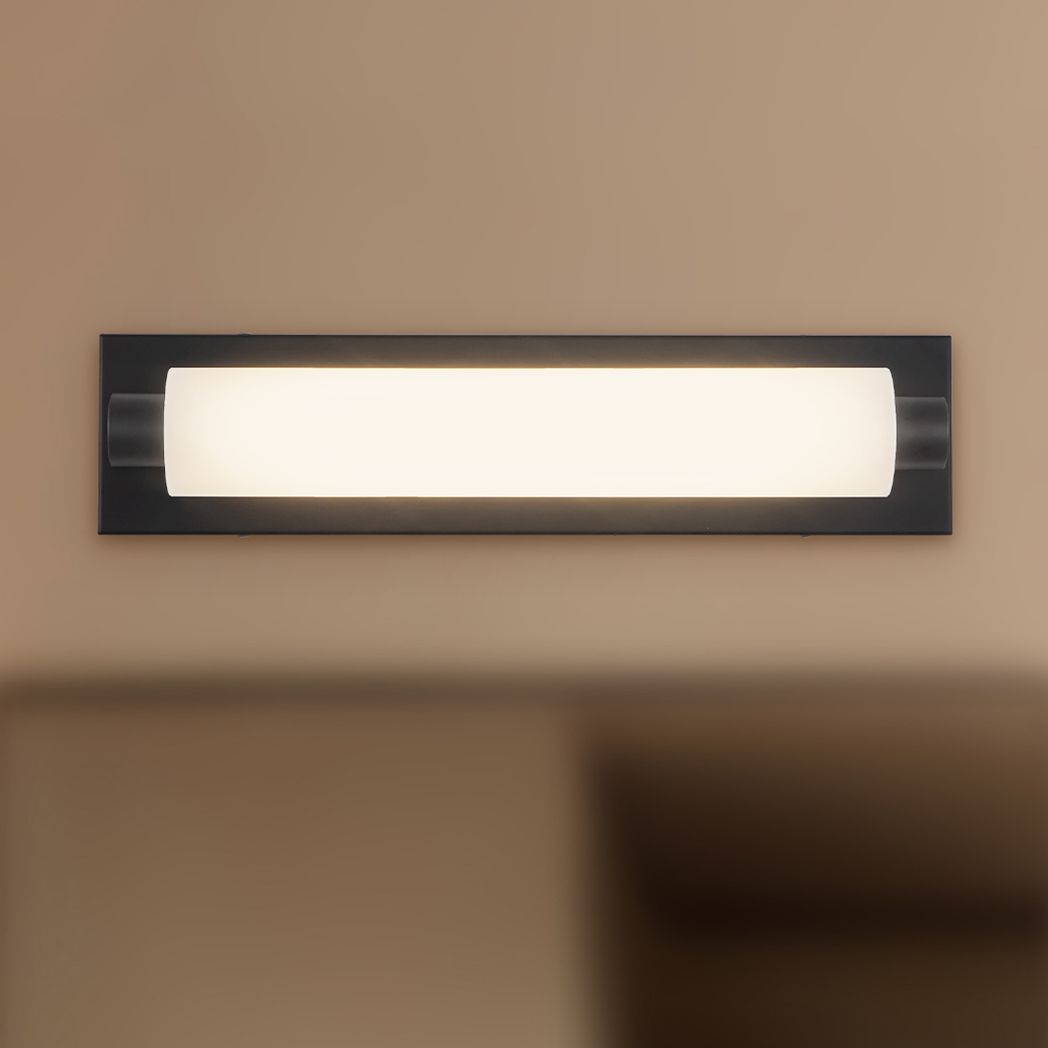 Charleston 19-in Black dimmable LED Bathroom Vanity Light