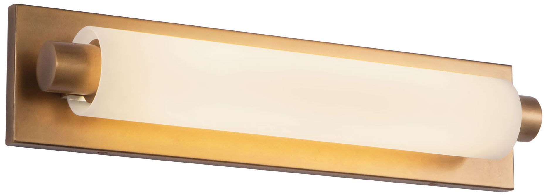 Thumbnail4 of Charleston 19-in Vintage Brass dimmable LED Bathroom Vanity Light more views