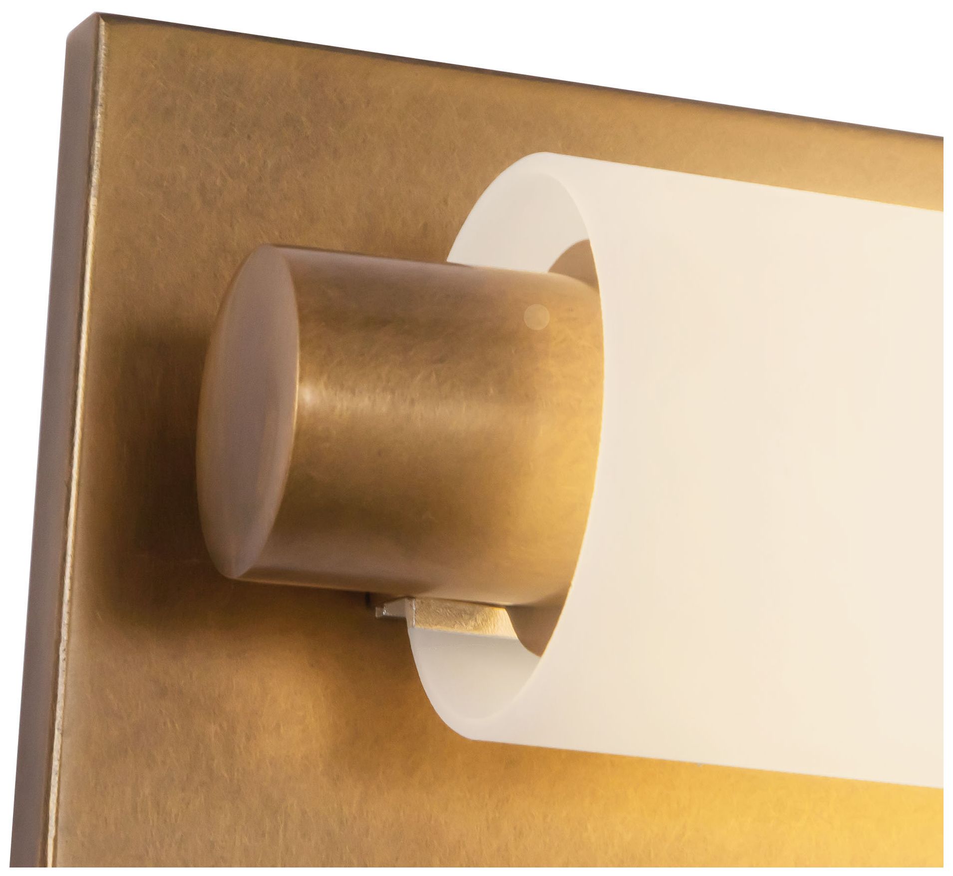 Charleston 19-in Vintage Brass dimmable LED Bathroom Vanity Light