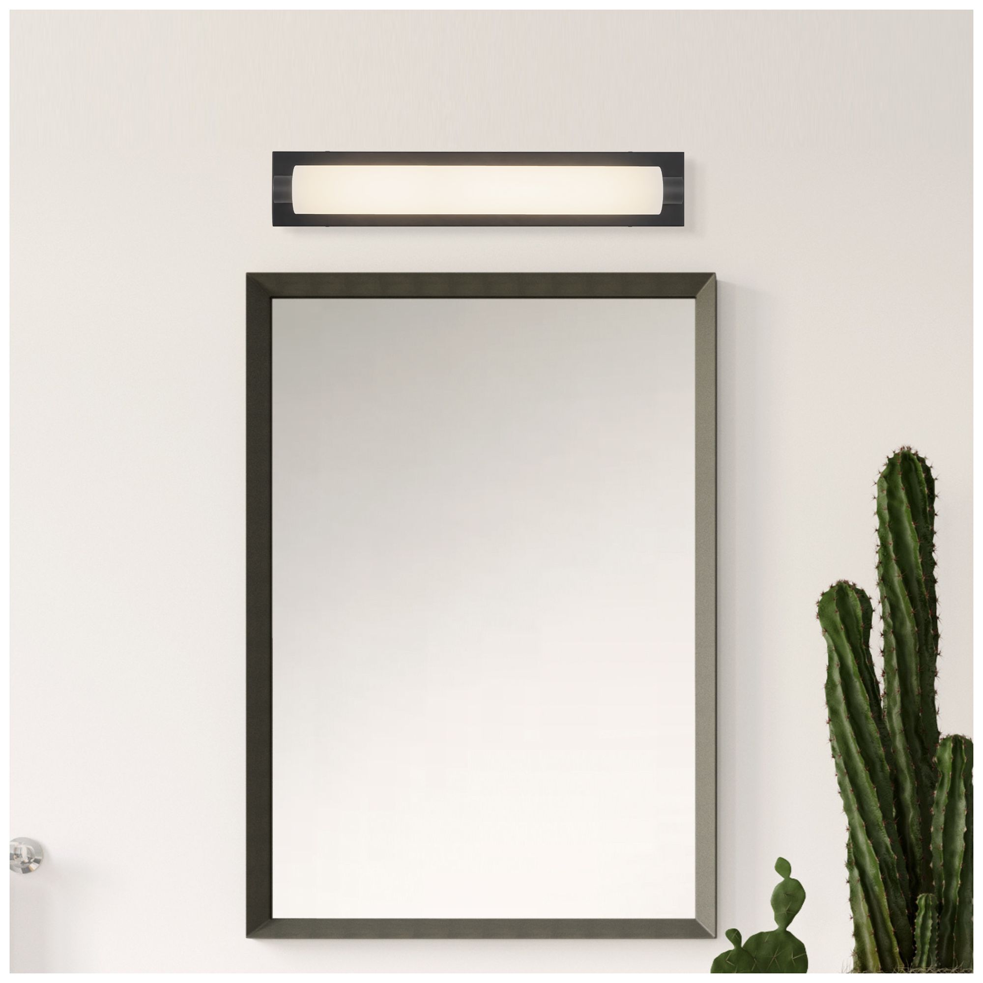 Image 6 Charleston 24-in Black dimmable LED Bathroom Vanity Light more views