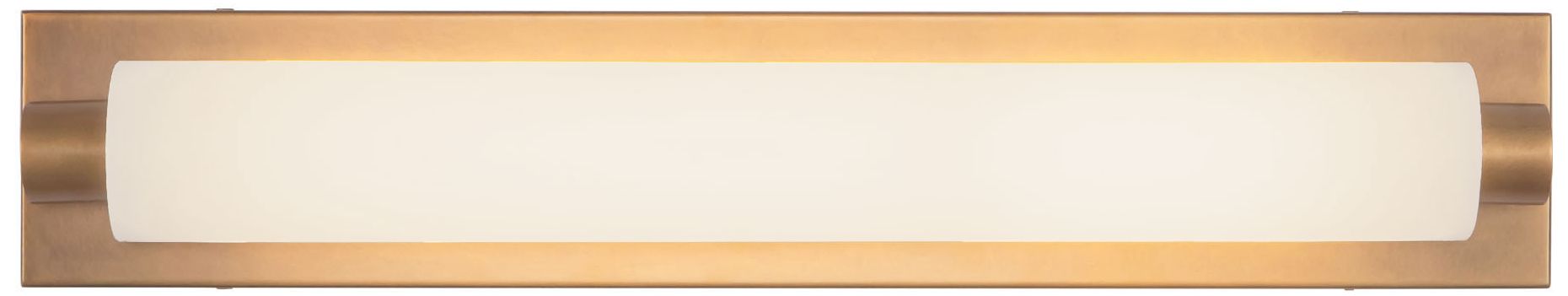 Charleston 24-in Vintage Brass dimmable LED Bathroom Vanity Light