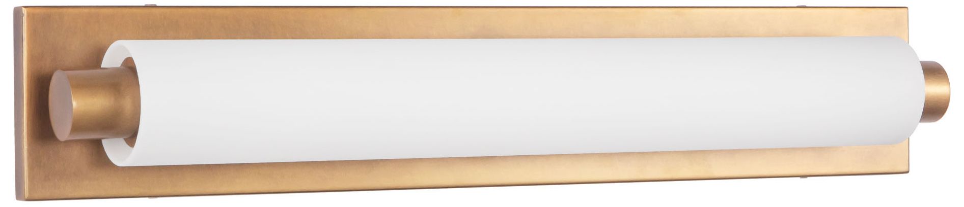 Image 2 Charleston 24-in Vintage Brass dimmable LED Bathroom Vanity Light more views