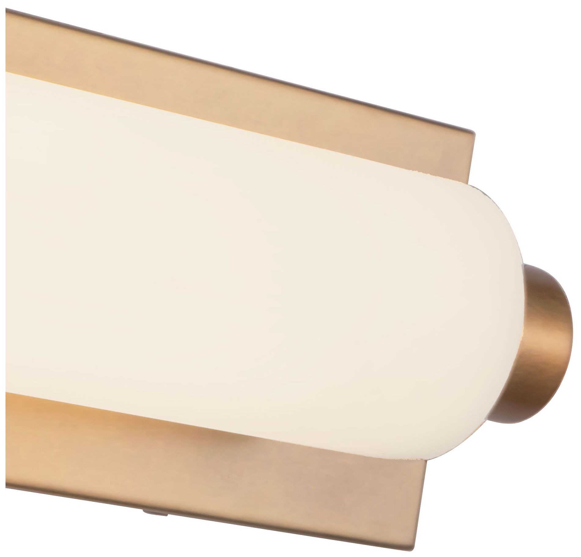 Image 4 Charleston 24-in Vintage Brass dimmable LED Bathroom Vanity Light more views