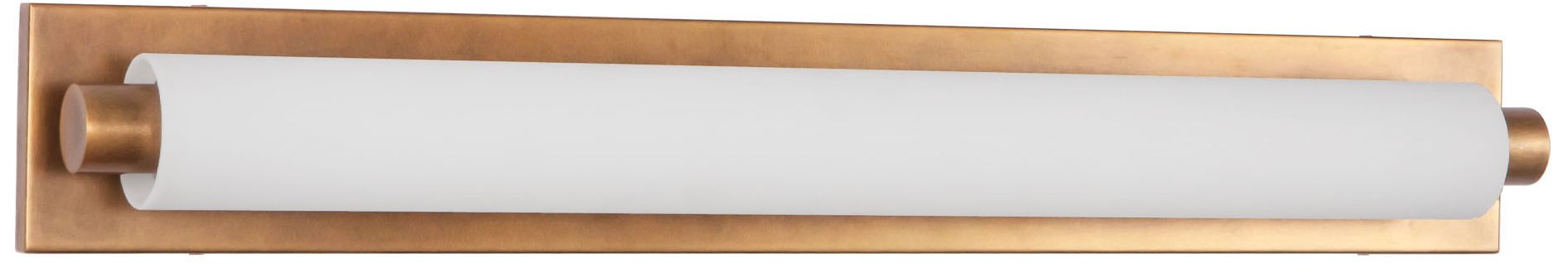 Image 3 Charleston 31-in Vintage Brass dimmable LED Bathroom Vanity Light more views