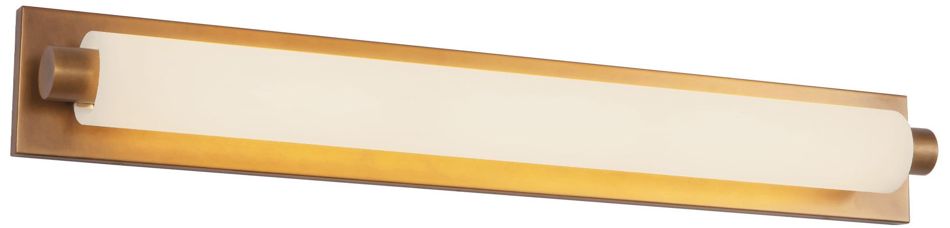 Image 4 Charleston 31-in Vintage Brass dimmable LED Bathroom Vanity Light more views