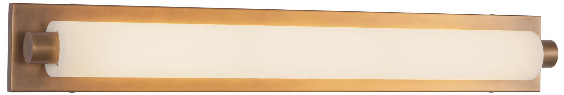 Image 6 Charleston 31-in Vintage Brass dimmable LED Bathroom Vanity Light more views