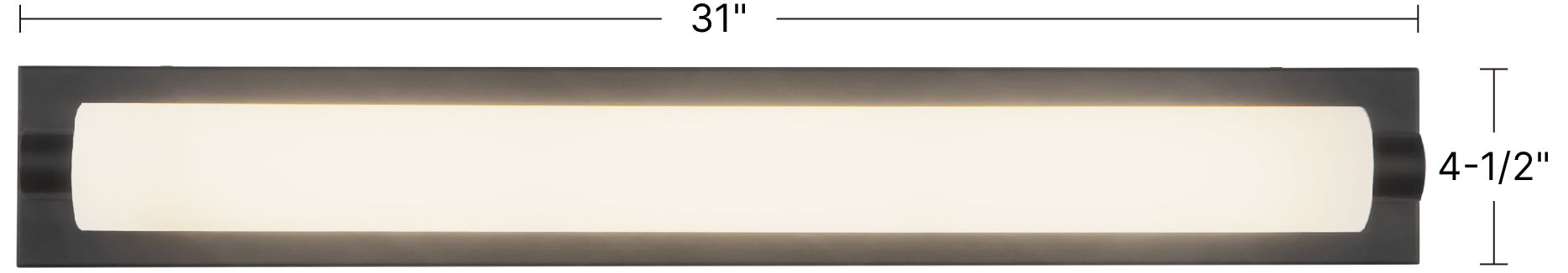 Image 7 Charleston 31-in Vintage Brass dimmable LED Bathroom Vanity Light more views