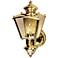 Charleston Brass 16.5" Motion Sensor Outdoor Coach Lantern Wall Light