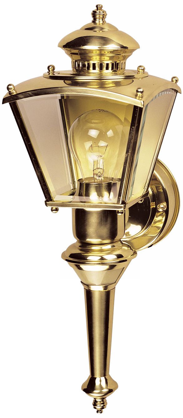 polished brass picture light