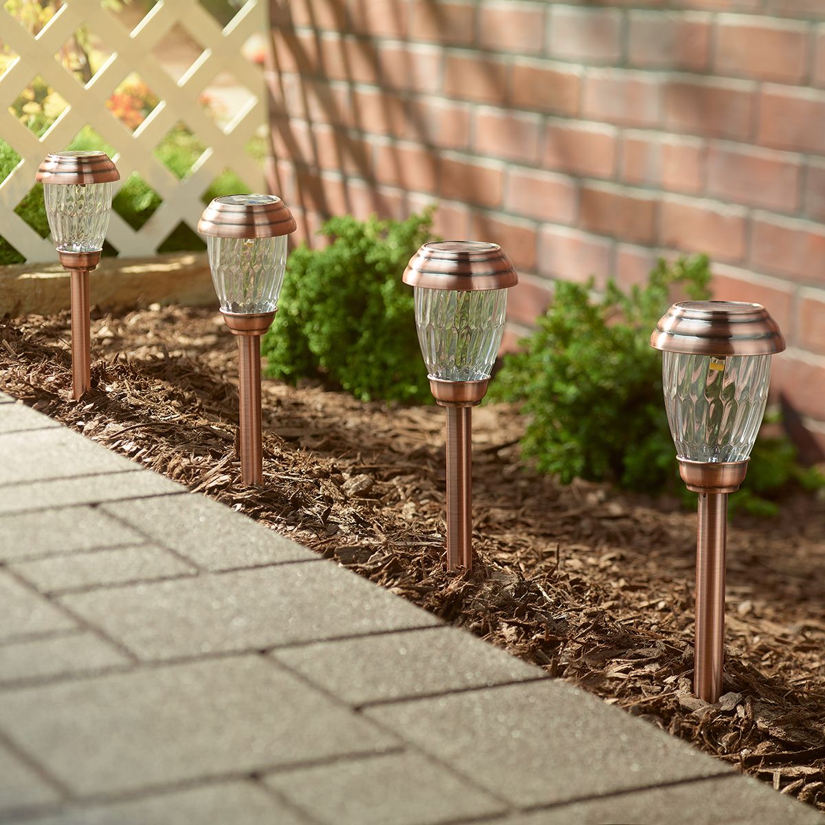 copper led path lights