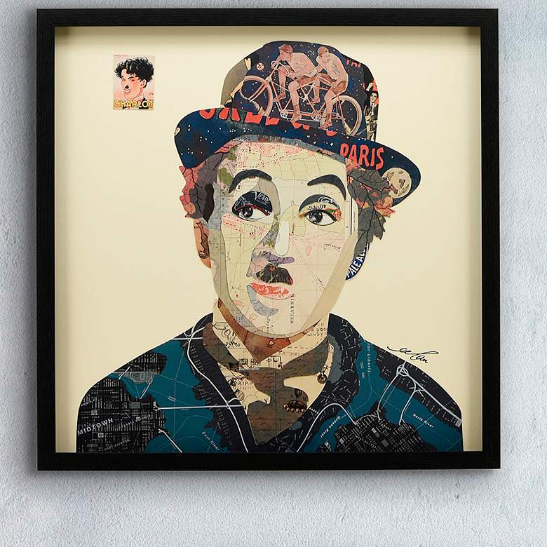 Image 1 Charlie 25" High Dimensional Collage Framed Wall Art