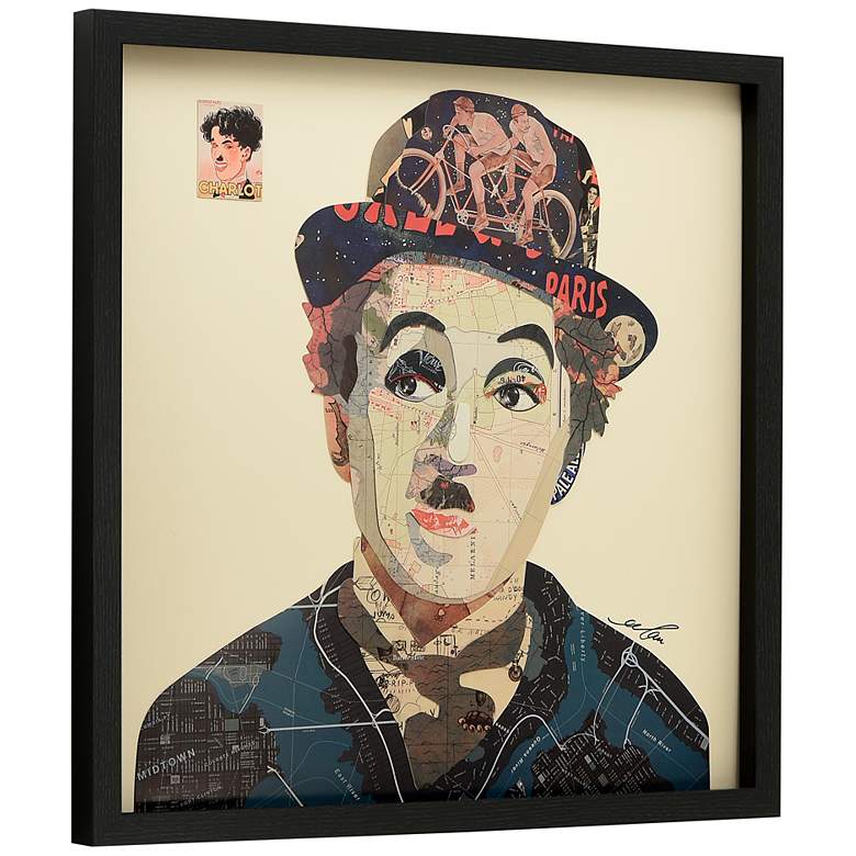 Image 4 Charlie 25" High Dimensional Collage Framed Wall Art more views