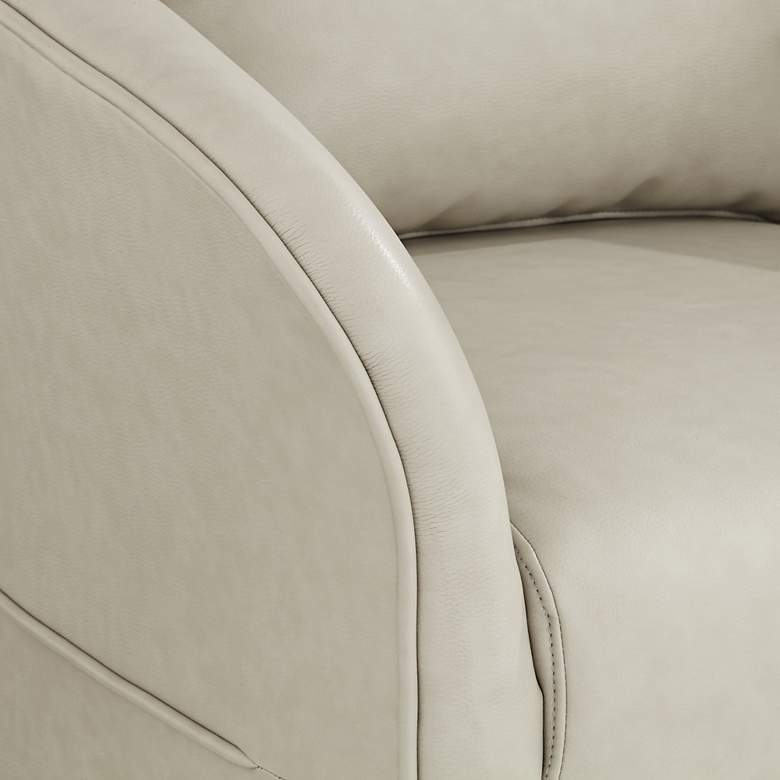 Image 6 Charlie Cream Faux Leather Swivel Occasional Chairs Set of 2 more views
