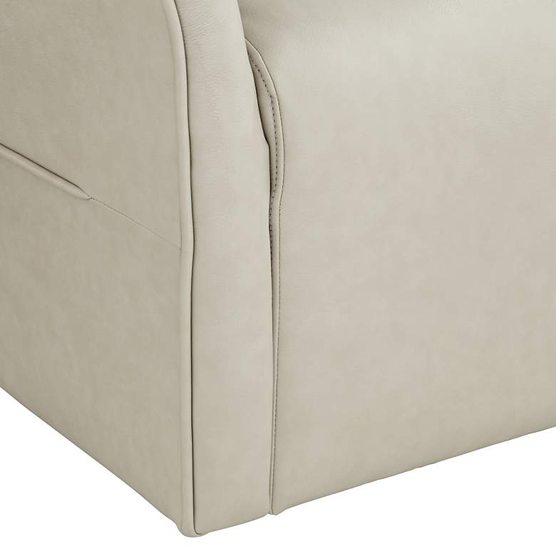 Image 7 Charlie Cream Faux Leather Swivel Occasional Chairs Set of 2 more views