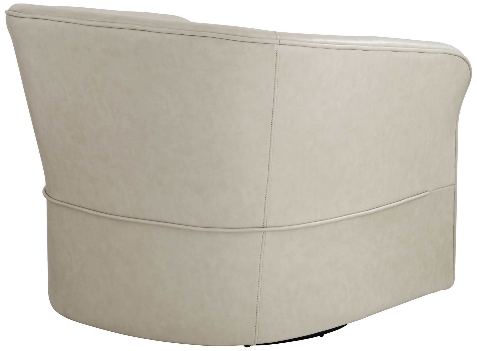 Charlie Crème Faux Leather Swivel Chair in scene