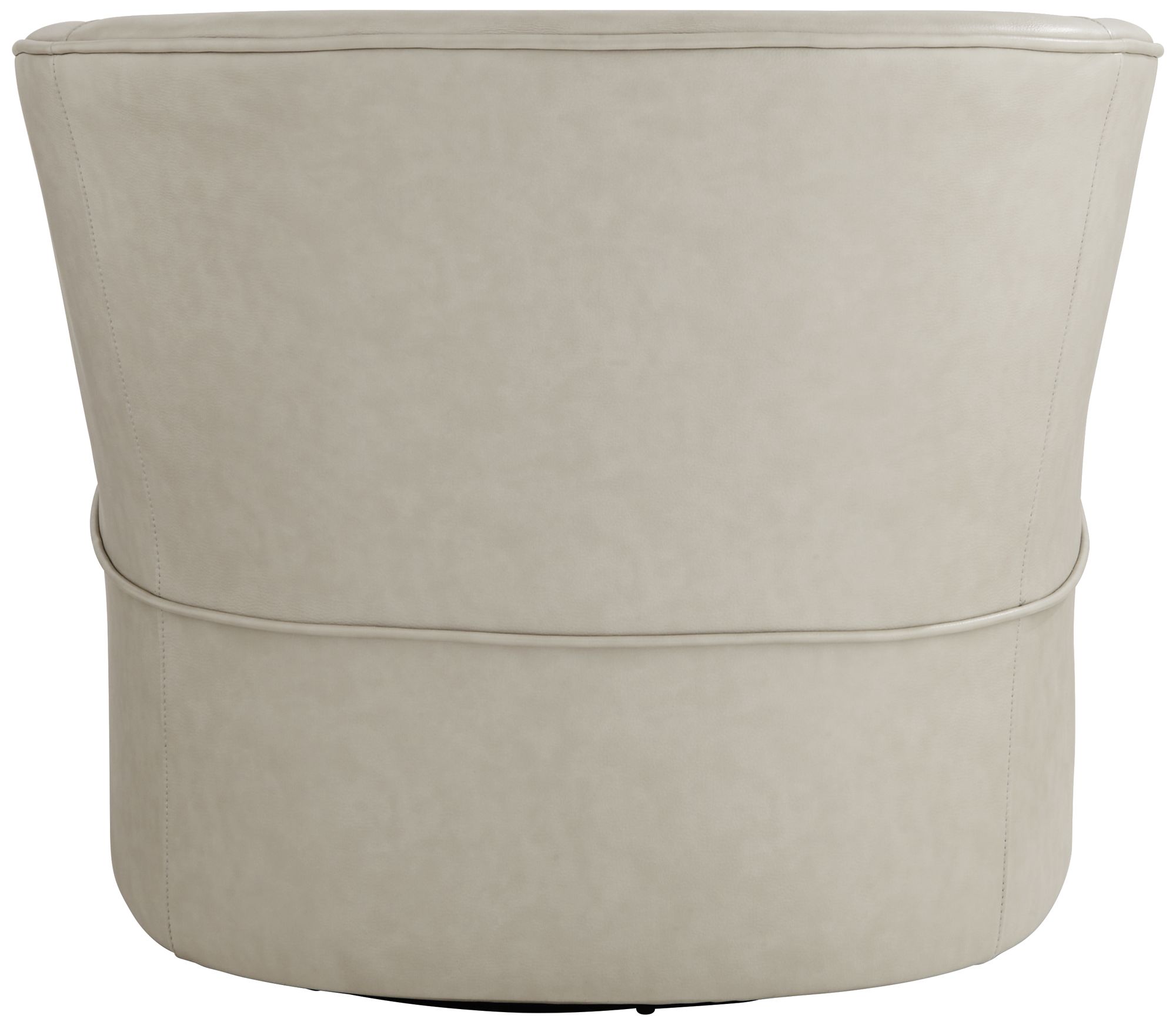 Charlie Crème Faux Leather Swivel Chair in scene