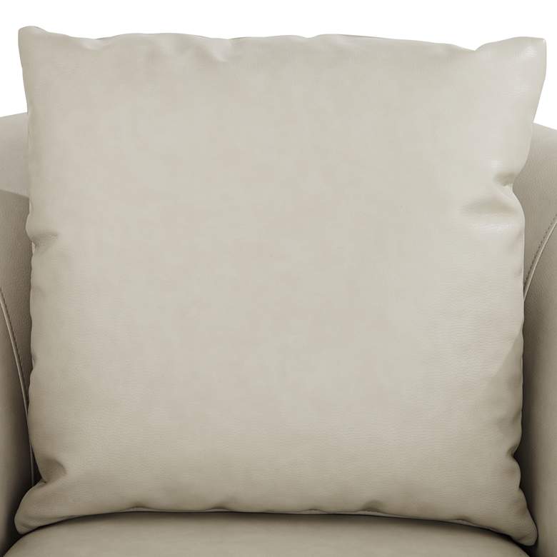 Image 5 Charlie Crème Faux Leather Swivel Chair more views