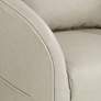 Charlie Cr&#232;me Faux Leather Swivel Chair
