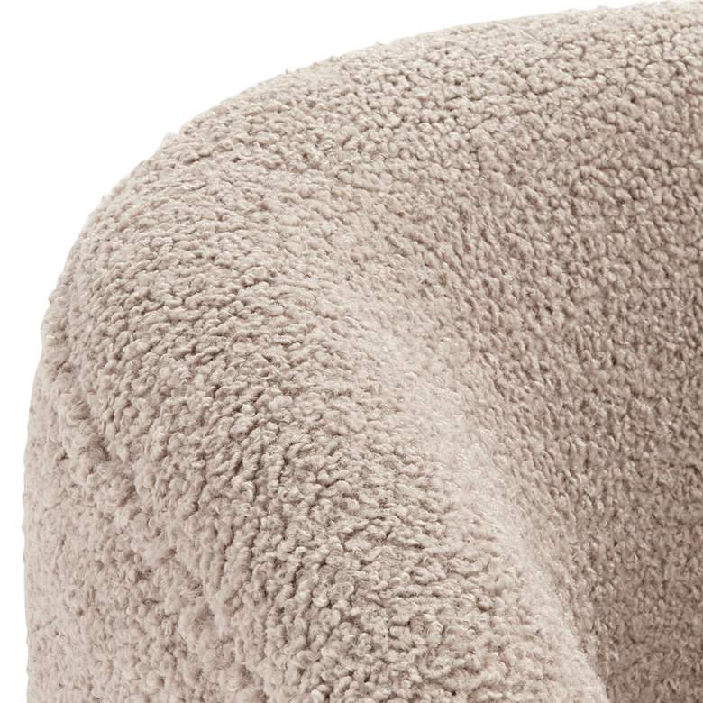 Image 5 Charlie Light Brown Sheep Fabric Tub Accent Chair more views