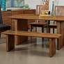 Charlie Waverly Valley 69" Wide Brown Wood Dining Table in scene
