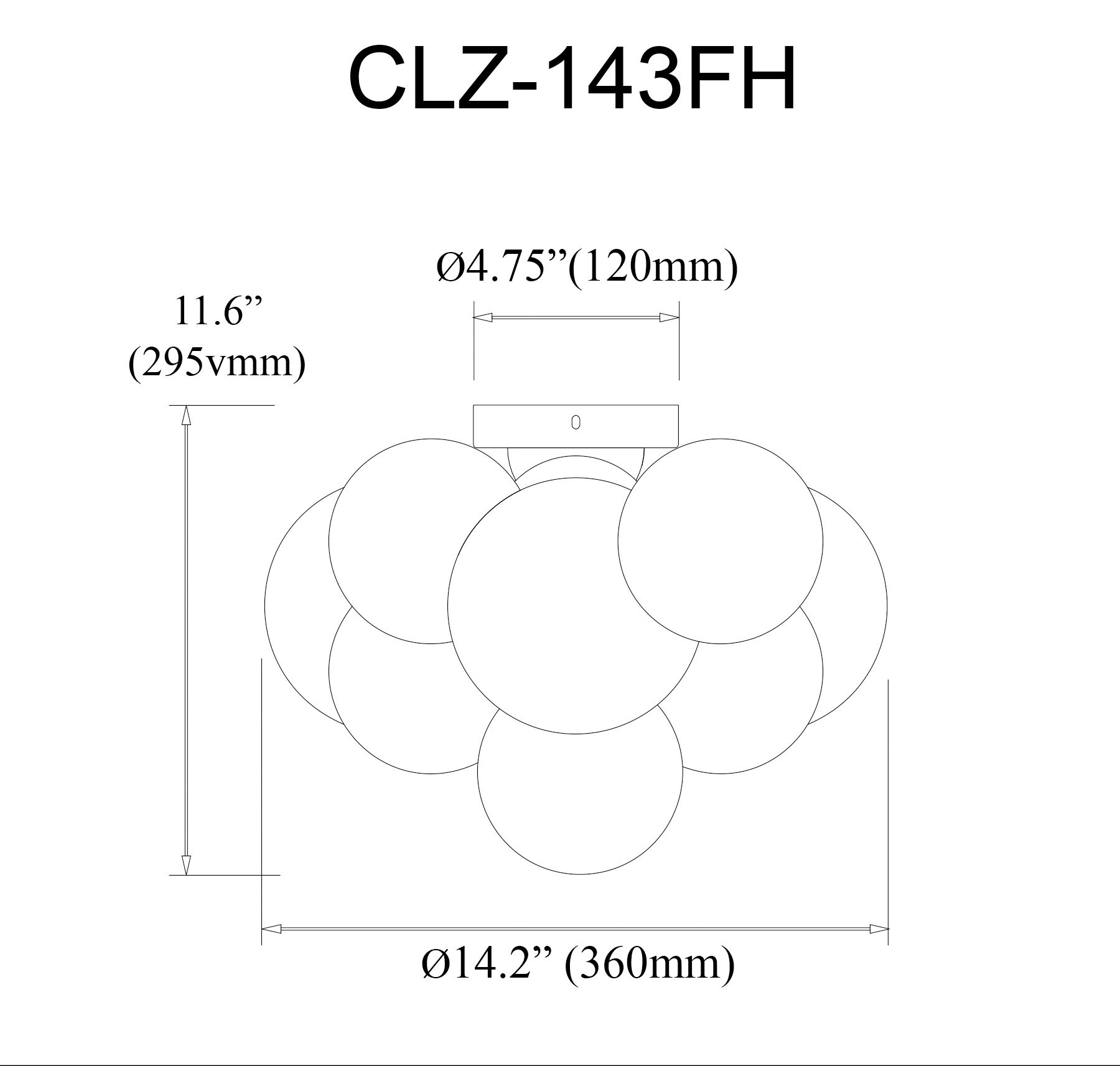 Image 3 Charlize 14.5"W 3 Light Aged Brass Flush Mount With Clear Spiral Glass more views