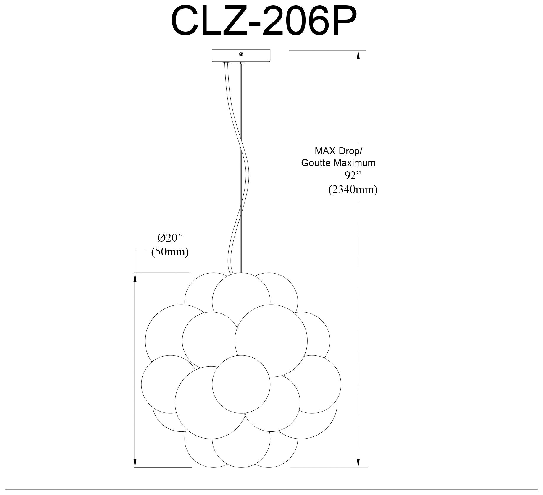Image 6 Charlize 20" Wide Aged Brass 6-Light Spiral Pendant more views