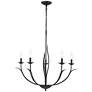 2_Charlize 29.5" Wide 5-Light Chandelier in Matte Black more views