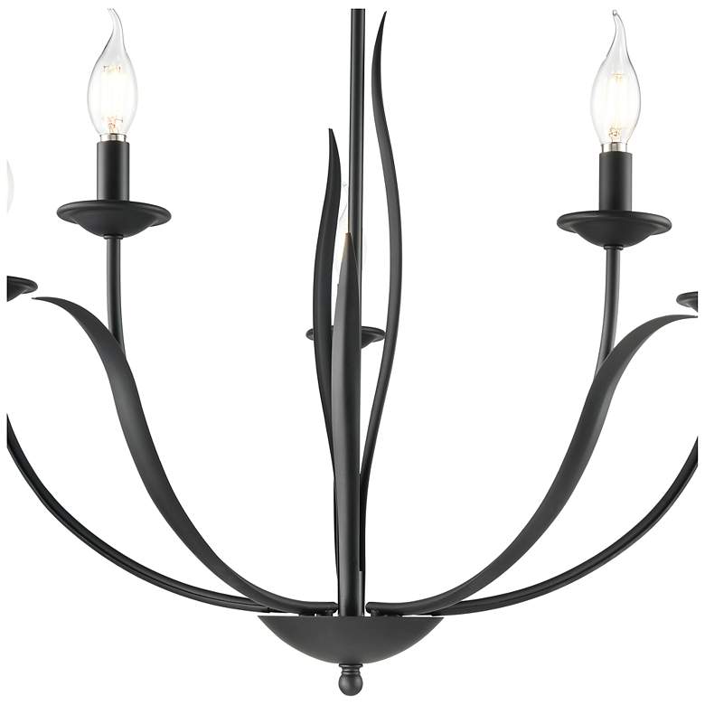 Image 3 Charlize 29.5" Wide 5-Light Chandelier in Matte Black more views