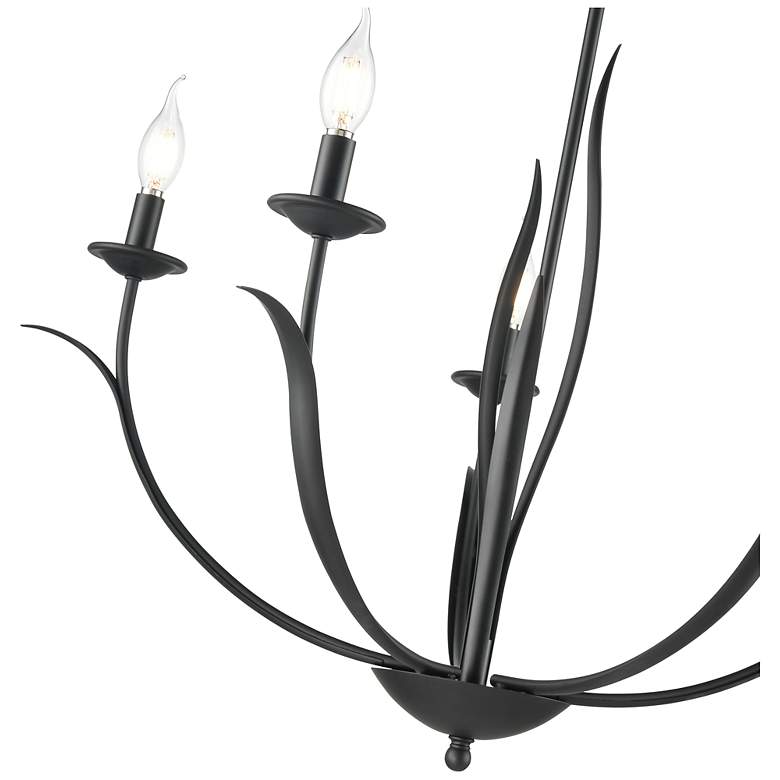 Image 5 Charlize 29.5" Wide 5-Light Chandelier in Matte Black more views