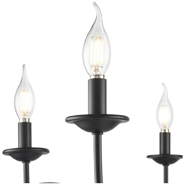 Image 4 Charlize 33.75" Wide 6-Light Chandelier in Matte Black more views