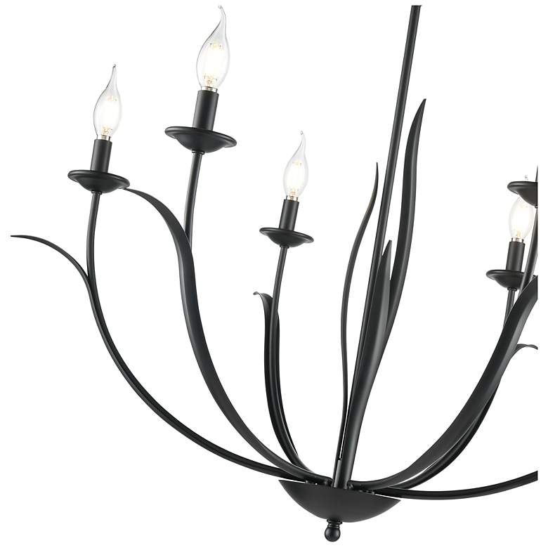 Image 5 Charlize 33.75" Wide 6-Light Chandelier in Matte Black more views