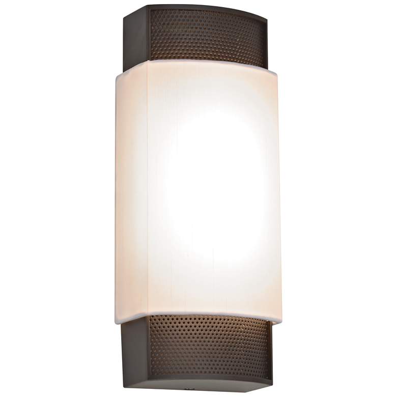 Image 1 Charlotte 13 3/4" High Oil-Rubbed Bronze LED Wall Sconce