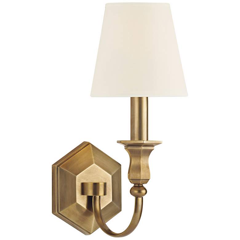 Image 1 Charlotte 14 inch High Aged Brass Wall Sconce