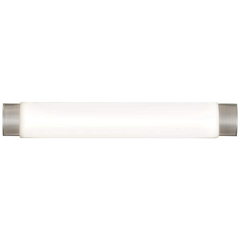 Image 1 Charlotte 29 inch LED Vanity - Satin Nickel Finish White Acrylic Shade