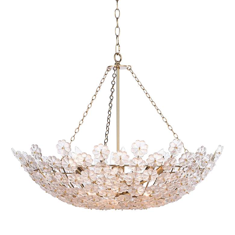 Image 2 Charlotte 30 1/2" Wide Natural Brass Bowl Chandelier