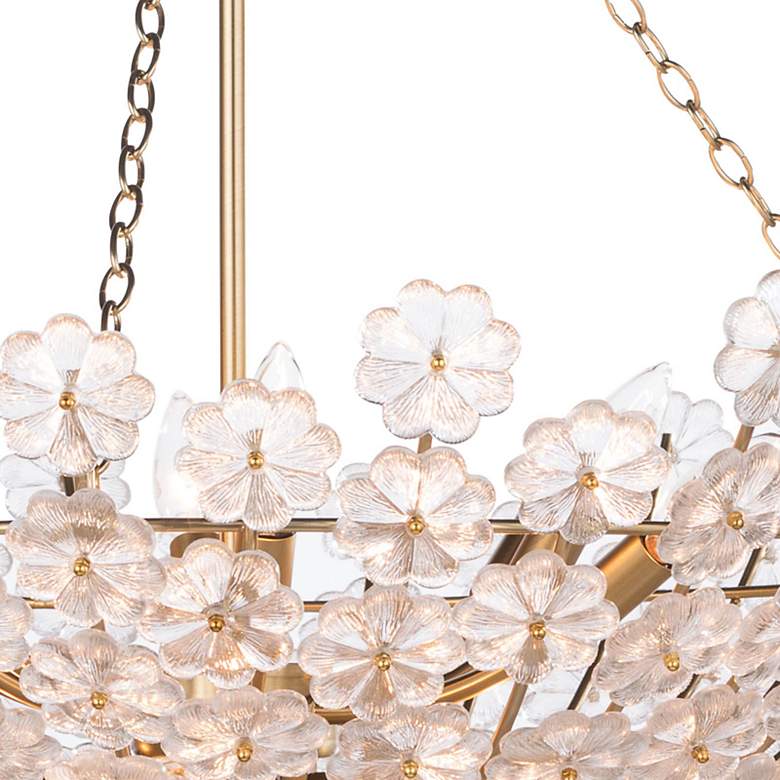 Image 4 Charlotte 30 1/2" Wide Natural Brass Bowl Chandelier more views
