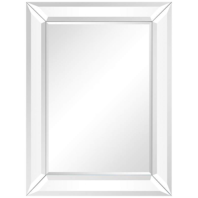 Image 2 Charlotte 30" x 40" Diamond Silver Wall Mirror