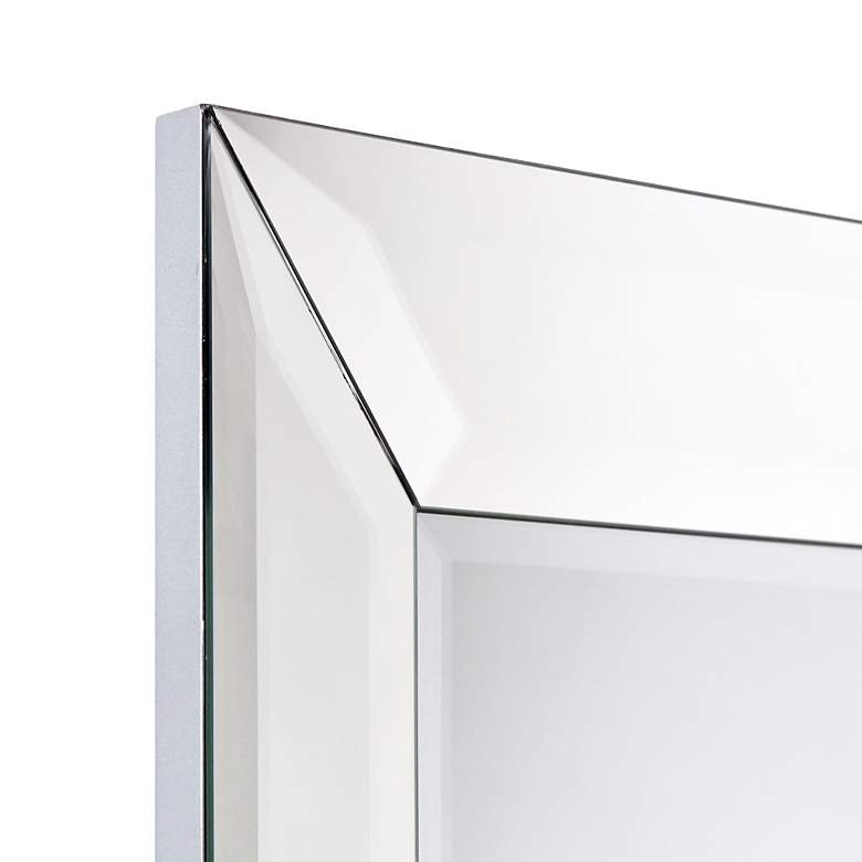 Image 4 Charlotte 30" x 40" Diamond Silver Wall Mirror more views
