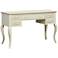 Charlotte 50" Wide Antique White Wood 3-Drawer Desk