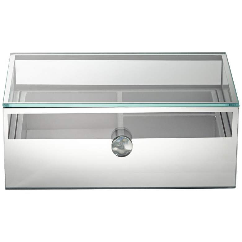 Image 5 Charlotte 8 1/4" Wide Mirrored Jewelry Box more views