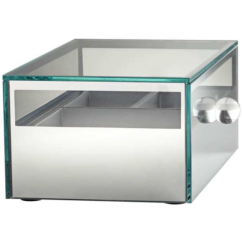 Image 7 Charlotte 8 1/4" Wide Mirrored Jewelry Box more views