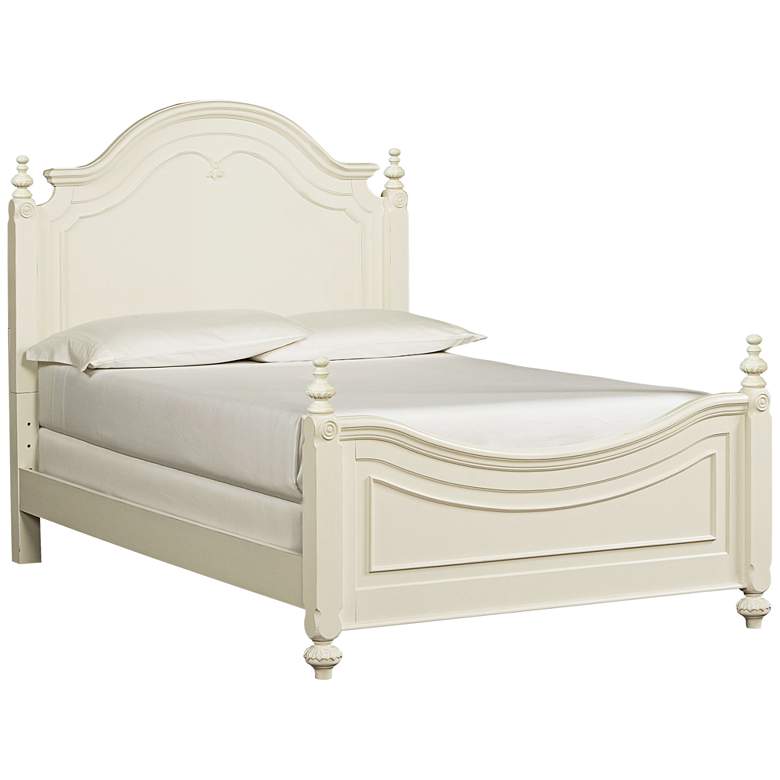 Image 1 Charlotte Antique White Full Complete Low Poster Bed